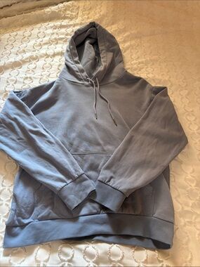 H&M Woman's Hooded Sweatshirt in Dusty Blue